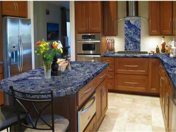 blue bahia kitchen top