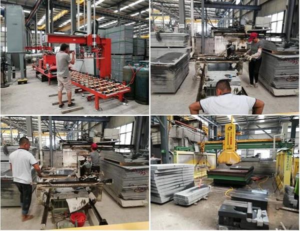 tropical brown granite tiles production process