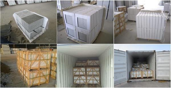 tropical brown granite tiles packing &loading