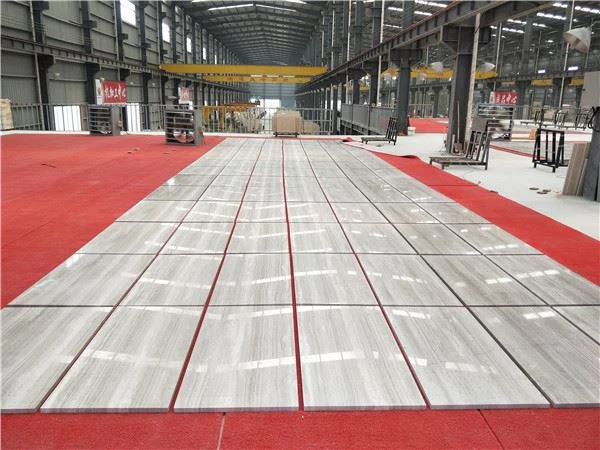 wooden white marble tile decoration