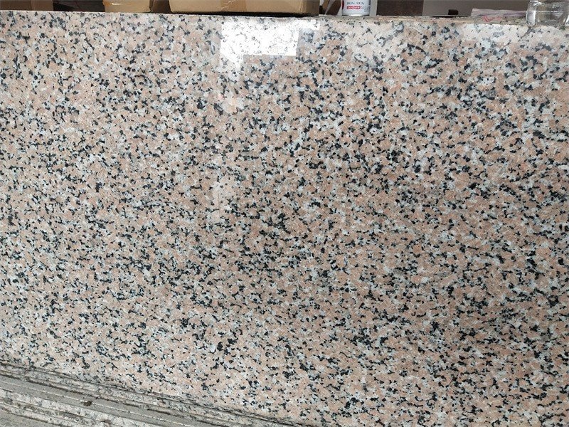Pink porrino granite slab for kitchen
