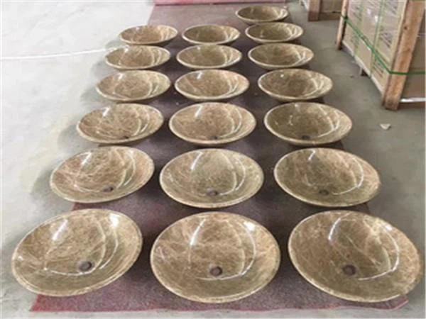 emperador light marble sink