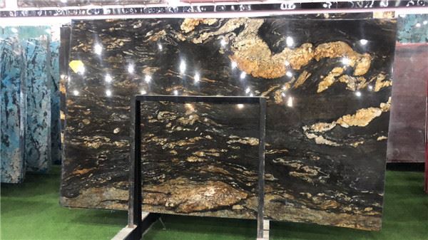 black and gold granite for decoration