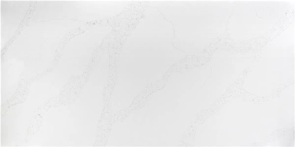 white statuario quartz slab