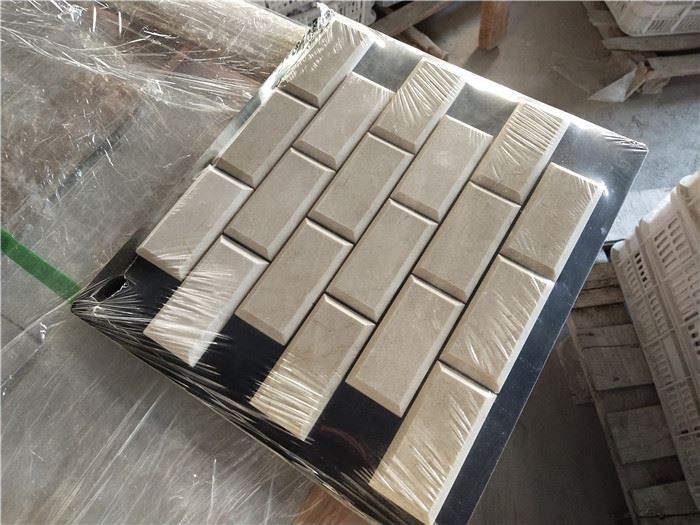 Crema marfil marble mosaic tile for floor