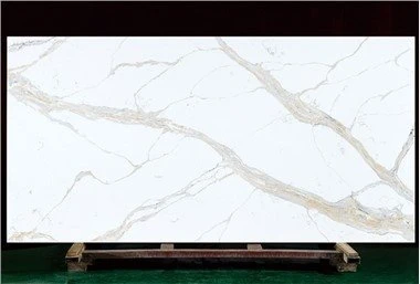 Worktop tal-kwarz tad-deheb ta 'Calacatta