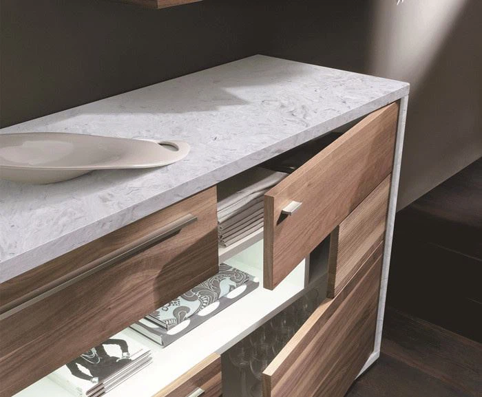 white fusion quartz countertop slabs