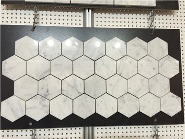 Carrara White Hexagon Mosaic Marble Tile