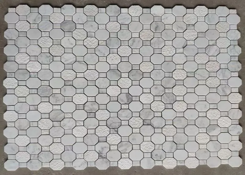 Madum tal-Mużajk tal-Irħam ta' Carrara abjad