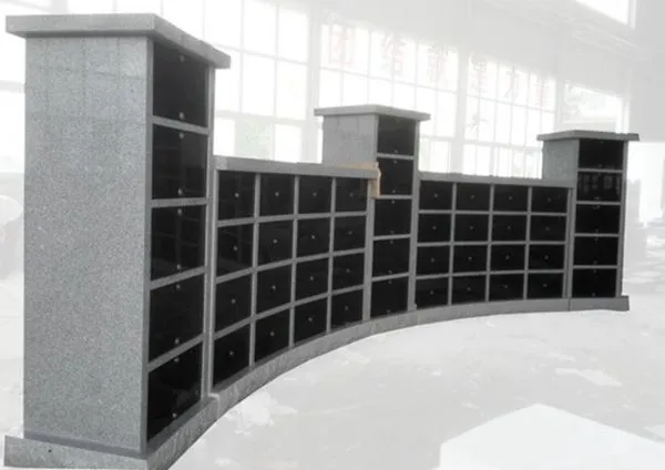 188 Niche Gray Granit Curved Columbarium