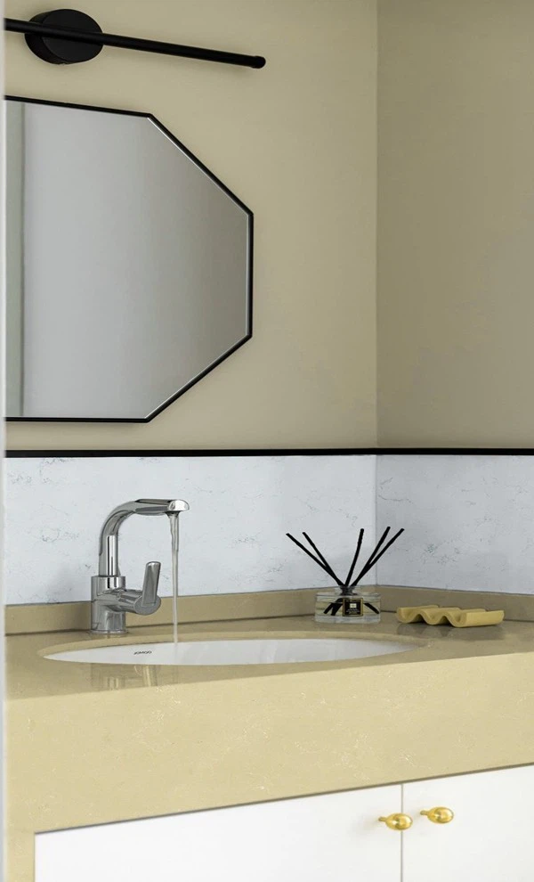 Beige Artificial Marble vanity top