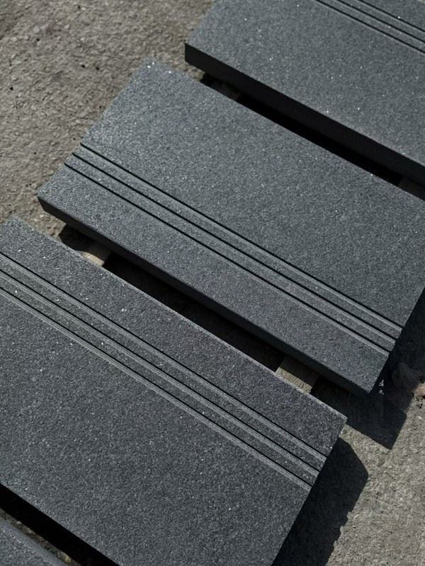Black Granite Outdoor Stairs