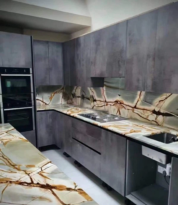 Blue Roma Quartzite Countertop