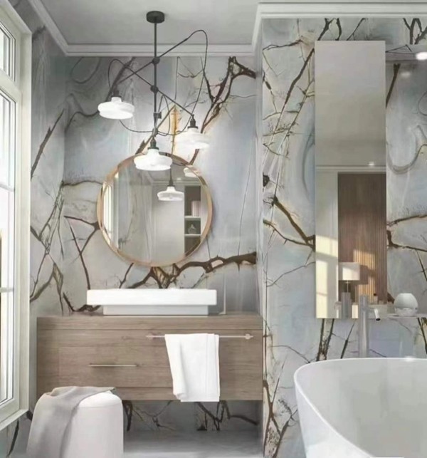 Blue Roma Quartzite Bathroom Countertops