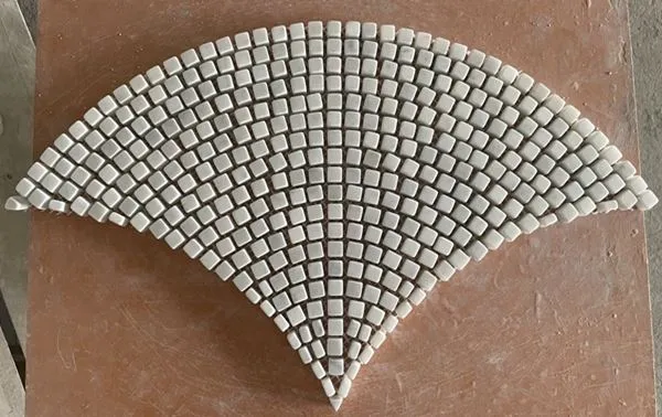 Carrara Fan Mosaic