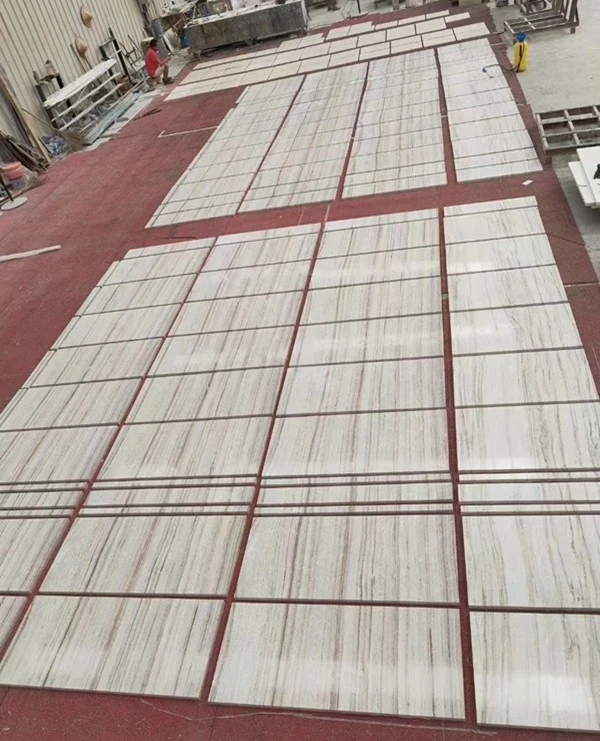 Crystal Wood Grain Marble Tile