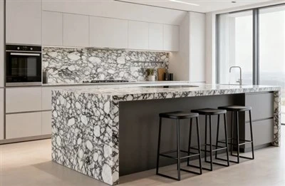 Countertop tal-kwarz Calacatta Viola