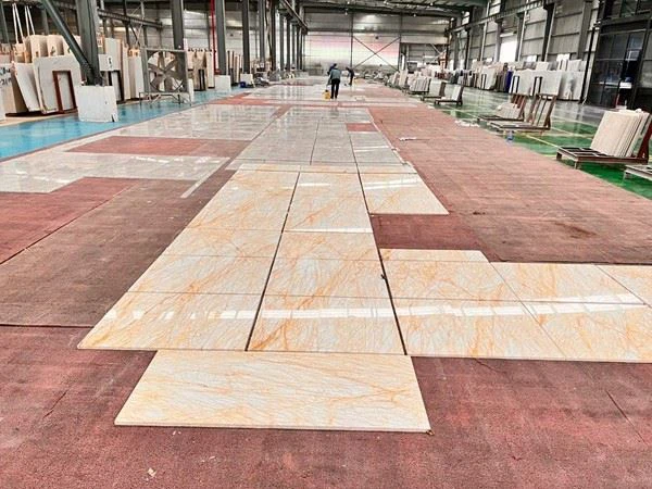Turkey Spider Gold Marble Tiles