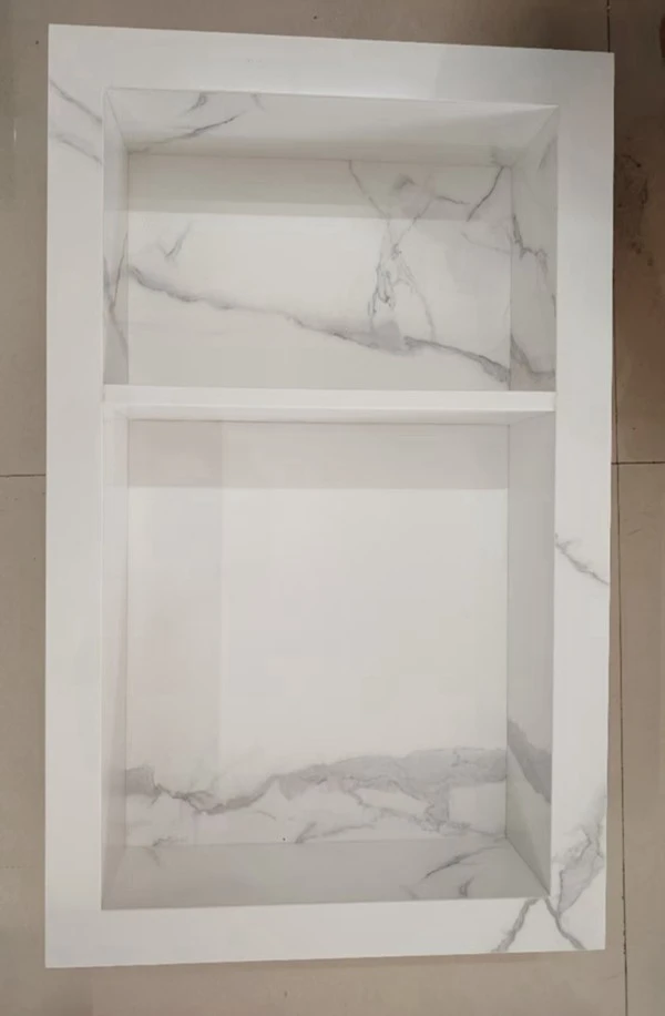 Calacatta Aritificial Marble Bathroom Niche
