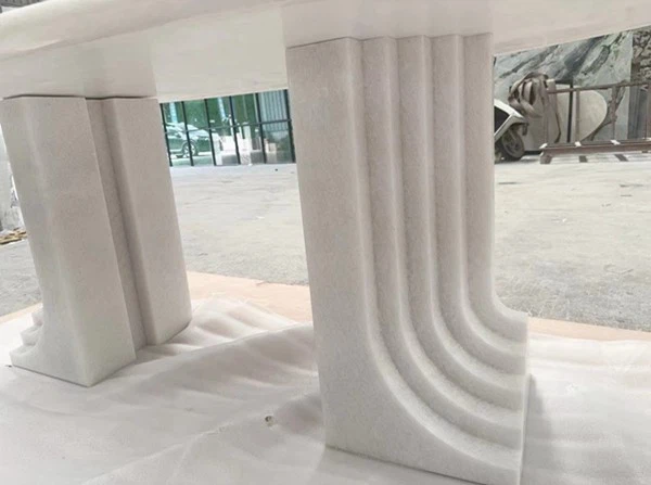 Crystal White Marble Table