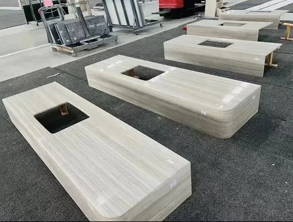 Sink tal-irħam abjad vanity